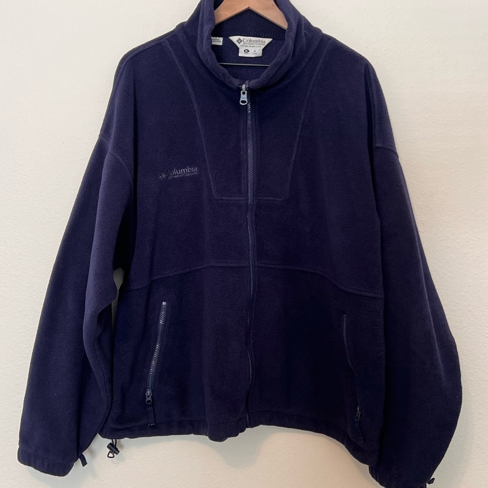Columbia Men's Zip Up Fleece Jacket
Mock Neck Soft XL